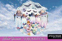 Western Halloween Wind Spinner - Ghost Wind Spinner PNG Product Image 1