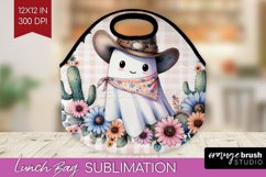 Ghost Lunch Bag - Western Halloween Lunch Bug PNG Product Image 1
