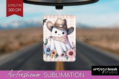 Ghost Air Freshener PNG - Western Halloween PNG Sublimation Product Image 1