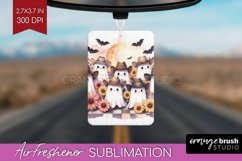 Ghost Air Freshener PNG - Western Halloween PNG Sublimation Product Image 1