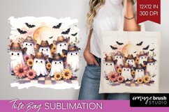 Ghost Tote Bag - Western Halloween Tote Bag PNG Product Image 1