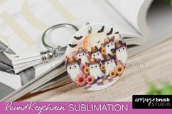 Western Halloween Keychain - Ghost Keychain Sublimation Product Image 1