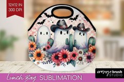 Ghost Lunch Bag - Western Halloween Lunch Bug PNG Product Image 1