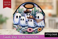 Ghost Lunch Bag - Western Halloween Lunch Bug PNG Product Image 1
