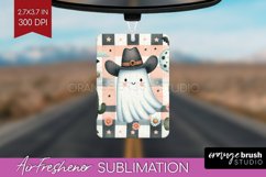 Ghost Air Freshener PNG - Western Halloween PNG Sublimation Product Image 1