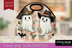 Ghost Lunch Bag - Western Halloween Lunch Bug PNG Product Image 1