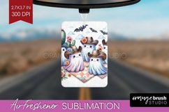 Ghost Air Freshener PNG - Western Halloween PNG Sublimation Product Image 1