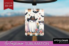 Ghost Air Freshener PNG - Western Halloween PNG Sublimation Product Image 1