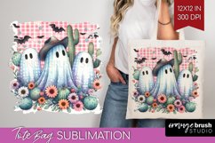 Ghost Tote Bag - Western Halloween Tote Bag PNG Product Image 1