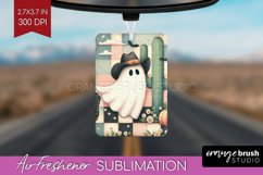 Ghost Air Freshener PNG - Western Halloween PNG Sublimation Product Image 1