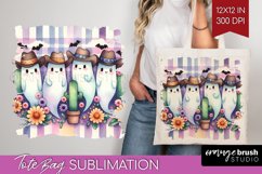 Ghost Tote Bag - Western Halloween Tote Bag PNG Product Image 1