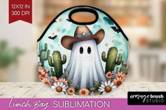 Ghost Lunch Bag - Western Halloween Lunch Bug PNG Product Image 1