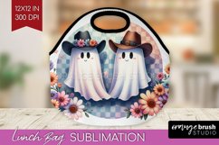 Ghost Lunch Bag - Western Halloween Lunch Bug PNG Product Image 1