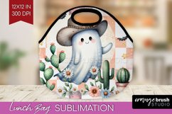 Ghost Lunch Bag - Western Halloween Lunch Bug PNG Product Image 1