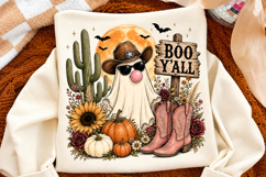 Western Ghost PNG,Boo Y'all Halloween Sublimation Design Product Image 2