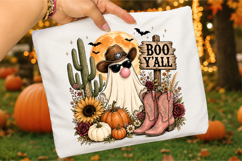 Western Ghost PNG,Boo Y'all Halloween Sublimation Design Product Image 3