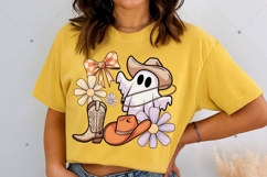 Western Halloween Ghost Coquette Png, Cowgirl Halloween Product Image 3