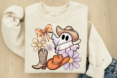 Western Halloween Ghost Coquette Png, Cowgirl Halloween Product Image 4