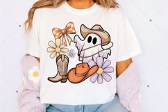 Western Halloween Ghost Coquette Png, Cowgirl Halloween Product Image 2