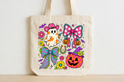Western Halloween PNG, Cowgirl Ghost, Pumpkin Sublimation Product Image 4