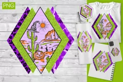 Western Halloween PNG sublimation design