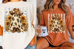 Western Halloween Sublimation Design,Ghost with Cowboy Hat Product Image 3