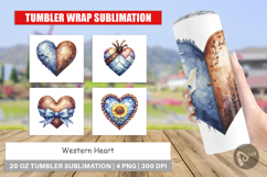 Western Heart Tumbler Product Image 1