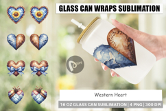 Western Heart Glass Can Product Image 1