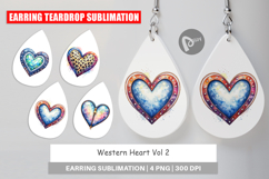 Western Heart Earring Product Image 1