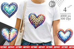 Western Heart Sublimation Product Image 1