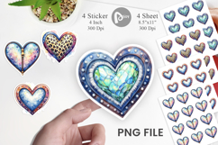 Western Heart Sticker Product Image 1