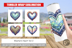 Western Heart Tumbler Product Image 1