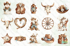 Western Holiday Clipart Bundle Product Image 6