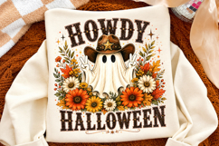 Western Howdy Halloween Ghost PNG, Spooky Cute Png Product Image 2