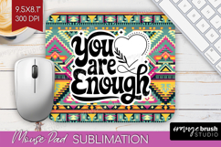 Inspirational Quote Mouse Pad Sublimation - Western Mousepad Product Image 1