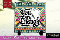 Inspirational Quote Slate PNG - Western Square Slate Product Image 1