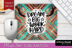 Inspirational Quote Mouse Pad Sublimation - Western Mousepad Product Image 1