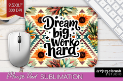 Inspirational Quote Mouse Pad Sublimation - Western Mousepad Product Image 1