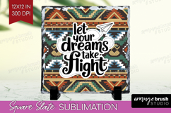 Inspirational Quote Slate PNG - Western Square Slate Product Image 1