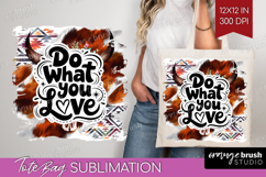 Inspirational Quote Tote Bag - Western Tote Bag PNG Product Image 1