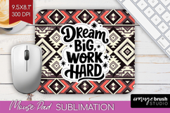 Inspirational Quote Mouse Pad Sublimation - Western Mousepad Product Image 1
