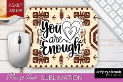 Inspirational Quote Mouse Pad Sublimation - Western Mousepad Product Image 1