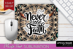 Inspirational Quote Mouse Pad Sublimation - Western Mousepad Product Image 1