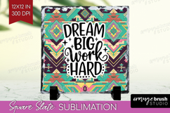 Inspirational Quote Slate PNG - Western Square Slate Product Image 1