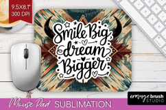 Inspirational Quote Mouse Pad Sublimation - Western Mousepad Product Image 1