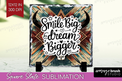 Inspirational Quote Slate PNG - Western Square Slate Product Image 1