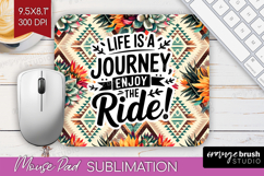 Inspirational Quote Mouse Pad Sublimation - Western Mousepad Product Image 1