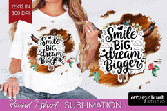 Inspirational Quote Round Tshirt Background - Western PNG Product Image 1