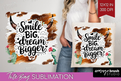 Inspirational Quote Tote Bag - Western Tote Bag PNG Product Image 1