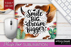 Inspirational Quote Mouse Pad Sublimation - Western Mousepad Product Image 1
